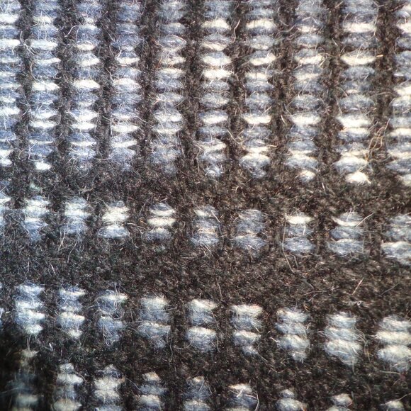 Dash & Albert Malta Navy Woven Rug Handmade 3'x5' Wool Stripes - Picture 3 of 7